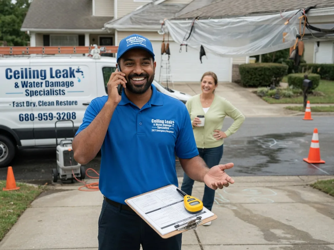 Ceiling Leak Cleanup Hot Springs Village, AR FAQs